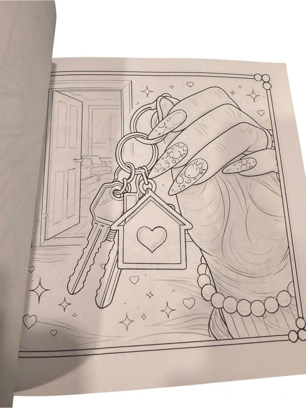 Nail Design Coloring Book